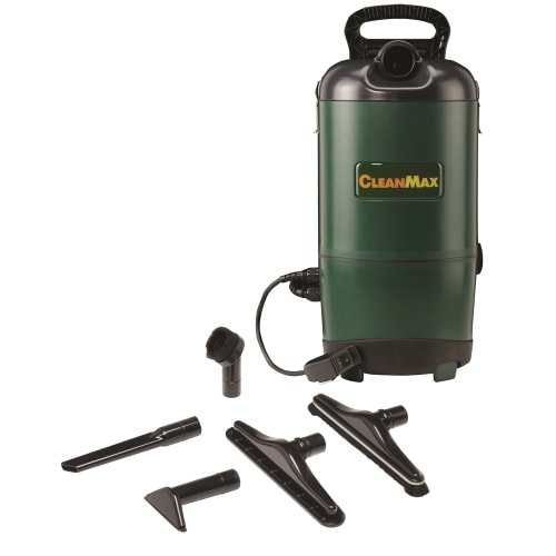 CleanMax 6 Quart Backpack Vacuum, HEPA Media with 7 Full Size Tools
